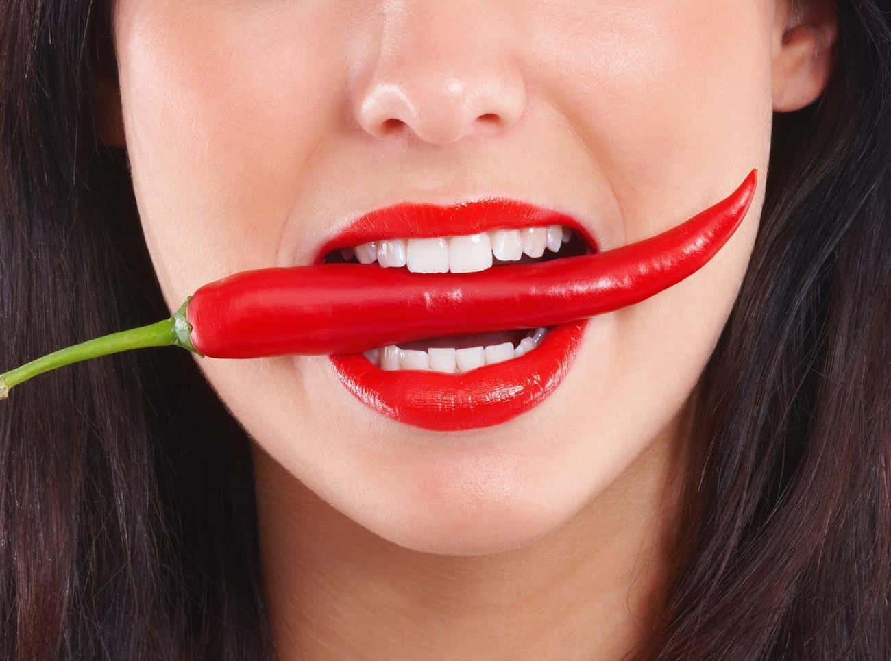 Close-up of a smile with immediate whitening results after treatment Burnley
