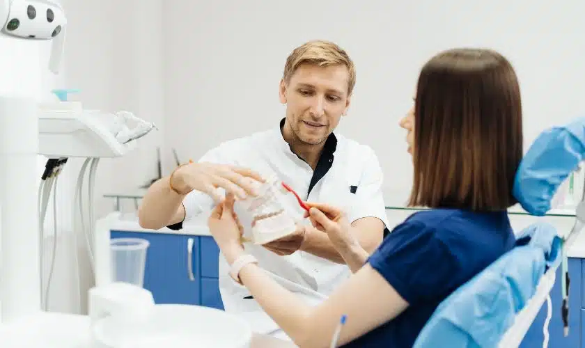 Teeth whitening consultation with a dental professional Burnley